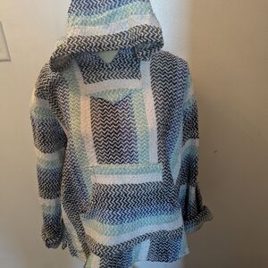 Woven Striped Baja Hoodie